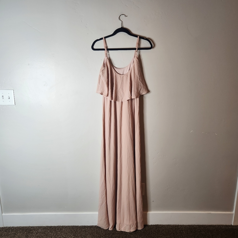Show Me Your Mumu Caitlin Ruffle Maxi Dress Size Small - Picture 4 of 5